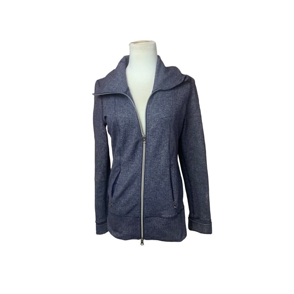 Lululemon Athletica Grey Full Zip Hoodie Jacket Sz M